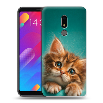 Пластиковый чехол на Meizu M8 Lite с принтом котенок