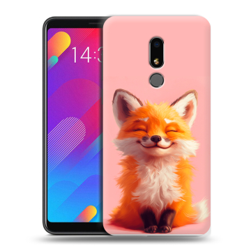 Пластиковый чехол на Meizu M8 Lite с принтом милая лиса