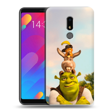 Пластиковый чехол на Meizu M8 Lite с принтом Шрек Shrek