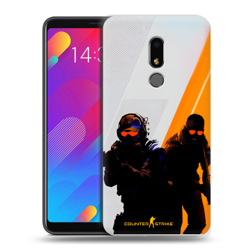 Пластиковый чехол на Meizu M8 Lite с принтом Контер страйк Counter strike