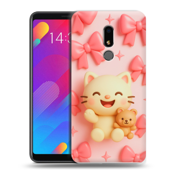 Пластиковый чехол на Meizu M8 Lite с принтом для девочек