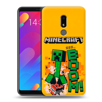 Пластиковый чехол на Meizu M8 Lite с принтом Майнкрафт Minecraft