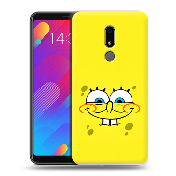 Пластиковый чехол на Meizu M8 Lite с принтом спанчбоб спанч боб Пластиковый чехол на Meizu M8 Lite с принтом спанчбоб спанч боб