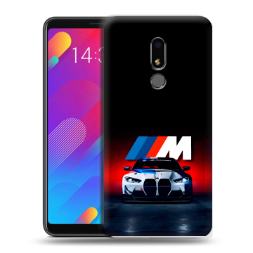 Пластиковый чехол на Meizu M8 Lite с принтом БМВ BMW