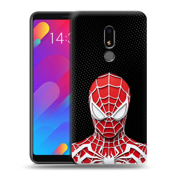 Пластиковый чехол на Meizu M8 Lite с принтом человек паук spiderman