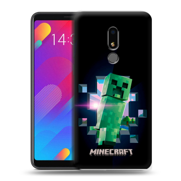 Пластиковый чехол на Meizu M8 Lite с принтом Майнкрафт Minecraft