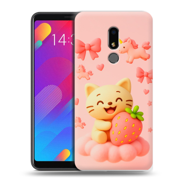 Пластиковый чехол на Meizu M8 Lite с принтом для девочек