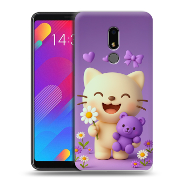 Пластиковый чехол на Meizu M8 Lite с принтом для девочек