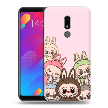 Пластиковый чехол на Meizu M8 Lite с принтом Лабубу