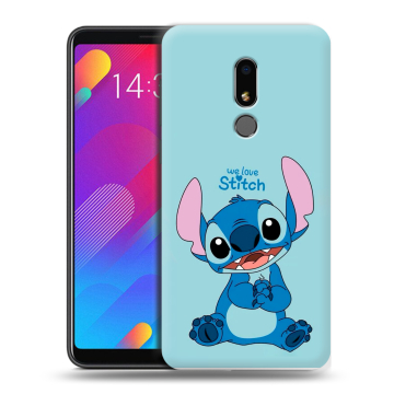 Пластиковый чехол на Meizu M8 Lite с принтом Лило и Стич Пластиковый чехол на Meizu M8 Lite с принтом Лило и Стич
