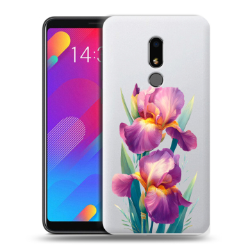 Пластиковый чехол на Meizu M8 Lite с принтом Цветы орхидеи