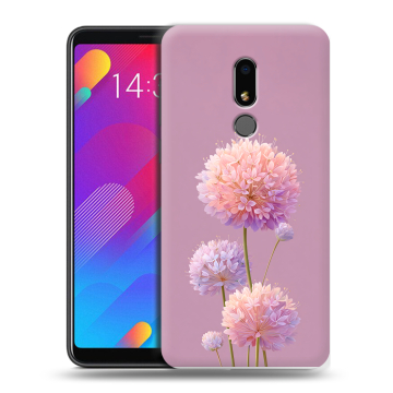 Пластиковый чехол на Meizu M8 Lite с принтом Цветы