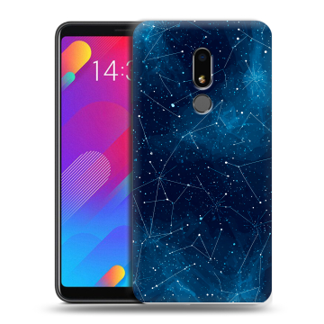 Пластиковый чехол на Meizu M8 Lite с принтом Космос звезды
