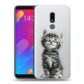 Пластиковый чехол на Meizu M8 Lite с принтом Котенок
