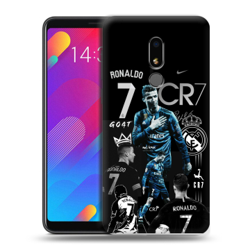 Пластиковый чехол на Meizu M8 Lite с принтом Реал Роналдо Пластиковый чехол на Meizu M8 Lite с принтом Реал Роналдо