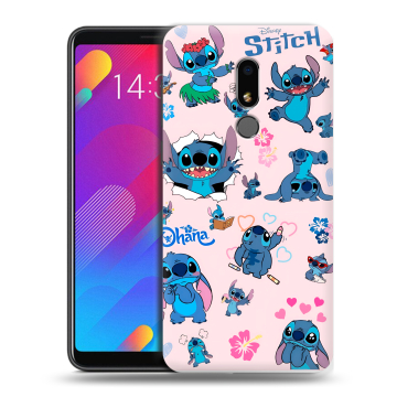 Пластиковый чехол на Meizu M8 Lite с принтом Лило и Стич Пластиковый чехол на Meizu M8 Lite с принтом Лило и Стич