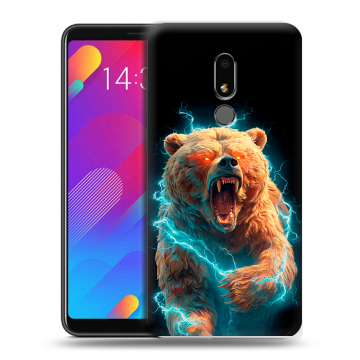 Пластиковый чехол на Meizu M8 Lite с принтом Медведь