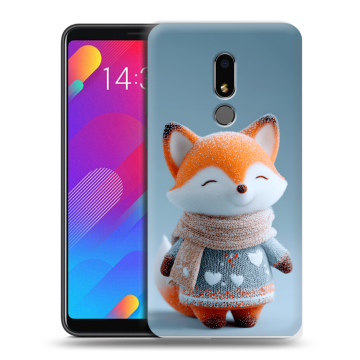 Пластиковый чехол на Meizu M8 Lite с принтом Лиса