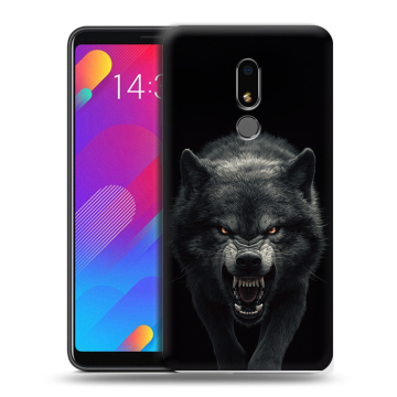 Пластиковый чехол на Meizu M8 Lite с принтом Волк