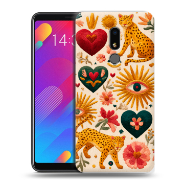 Пластиковый чехол на Meizu M8 Lite с принтом Модный принт