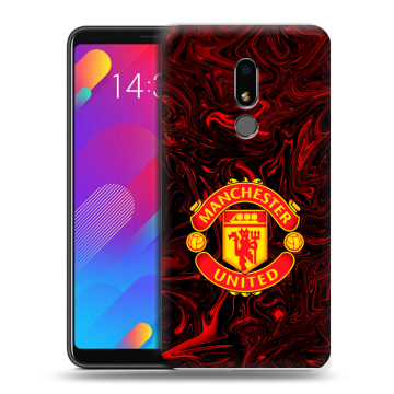 Пластиковый чехол на Meizu M8 Lite с принтом Manchester United
