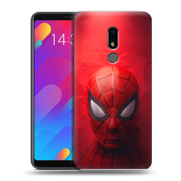 Пластиковый чехол на Meizu M8 Lite с принтом Spiderman Человек паук Пластиковый чехол на Meizu M8 Lite с принтом Spiderman Человек паук