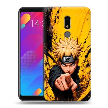 Пластиковый чехол на Meizu M8 Lite с принтом Naruto Наруто