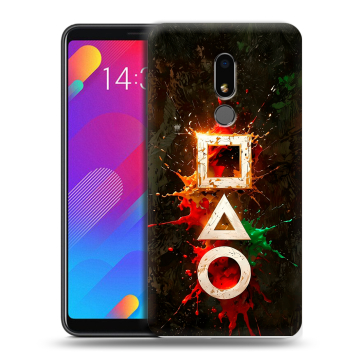 Пластиковый чехол на Meizu M8 Lite с принтом Squid Game Игра кальмара
