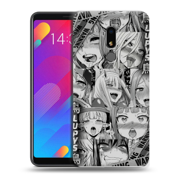 Пластиковый чехол на Meizu M8 Lite с принтом Ahegao Ахегао Аниме
