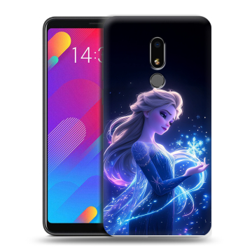 Пластиковый чехол на Meizu M8 Lite с принтом Холодное сердце Frozen