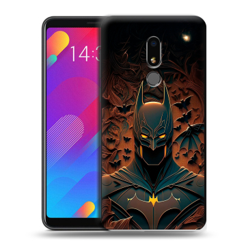 Пластиковый чехол на Meizu M8 Lite с принтом Batman Бэтмен