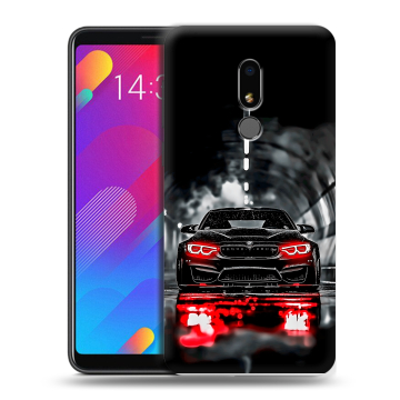 Пластиковый чехол на Meizu M8 Lite с принтом BMW БМВ