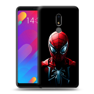 Пластиковый чехол на Meizu M8 Lite с принтом Spiderman Человек паук Пластиковый чехол на Meizu M8 Lite с принтом Spiderman Человек паук