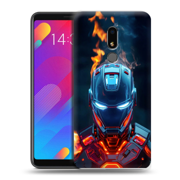 Пластиковый чехол на Meizu M8 Lite с принтом IronMan Железный человек