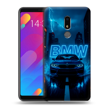 Пластиковый чехол на Meizu M8 Lite с принтом BMW БМВ Пластиковый чехол на Meizu M8 Lite с принтом BMW БМВ