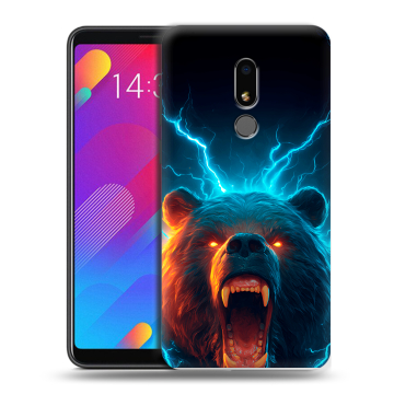 Пластиковый чехол на Meizu M8 Lite с принтом Медведь