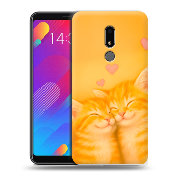 Пластиковый чехол на Meizu M8 Lite с принтом Милые котята