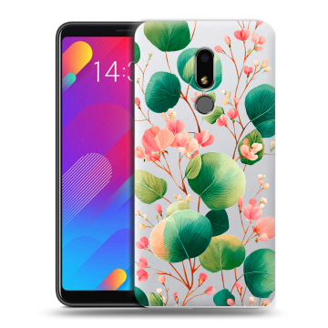 Пластиковый чехол на Meizu M8 Lite с принтом женский