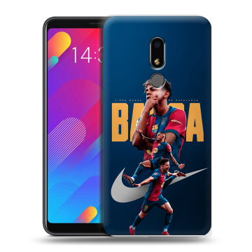 Пластиковый чехол на Meizu M8 Lite с принтом Барселона Barca Yamal 