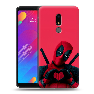Пластиковый чехол на Meizu M8 Lite с принтом Дедпул Deadpool