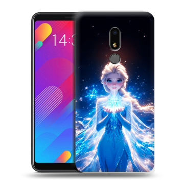 Пластиковый чехол на Meizu M8 Lite с принтом Холодное сердце Frozen