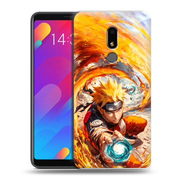 Пластиковый чехол на Meizu M8 Lite с принтом Аниме Наруто Naruto
