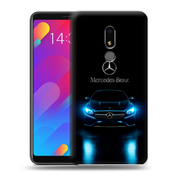 Пластиковый чехол на Meizu M8 Lite с принтом Mercedes Мерседес Пластиковый чехол на Meizu M8 Lite с принтом Mercedes Мерседес