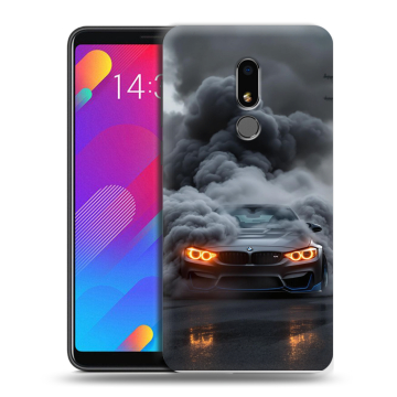 Пластиковый чехол на Meizu M8 Lite с принтом BMW БМВ