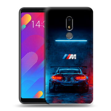 Пластиковый чехол на Meizu M8 Lite с принтом BMW БМВ