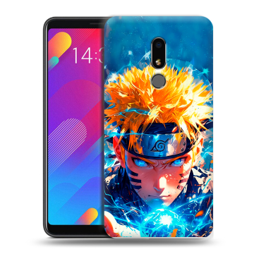 Пластиковый чехол на Meizu M8 Lite с принтом Аниме Наруто Naruto