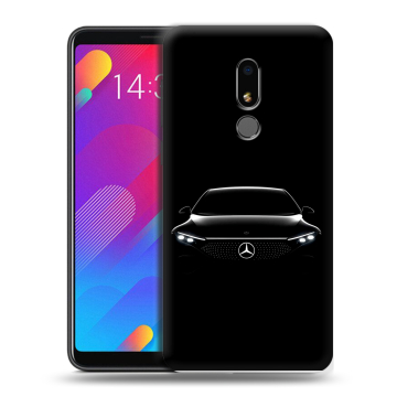 Пластиковый чехол на Meizu M8 Lite с принтом Mercedes Мерседес
