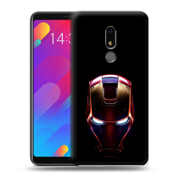 Пластиковый чехол на Meizu M8 Lite с принтом IronMan Железный человек