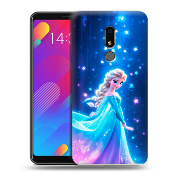 Пластиковый чехол на Meizu M8 Lite с принтом Холодное сердце Frozen Пластиковый чехол на Meizu M8 Lite с принтом Холодное сердце Frozen