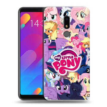 Пластиковый чехол на Meizu M8 Lite с принтом My little pony Дружба чудо